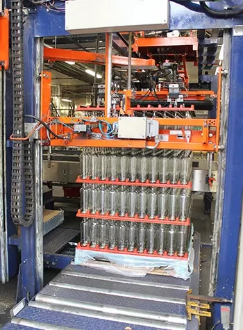 plastic vacuum forming machinery at work